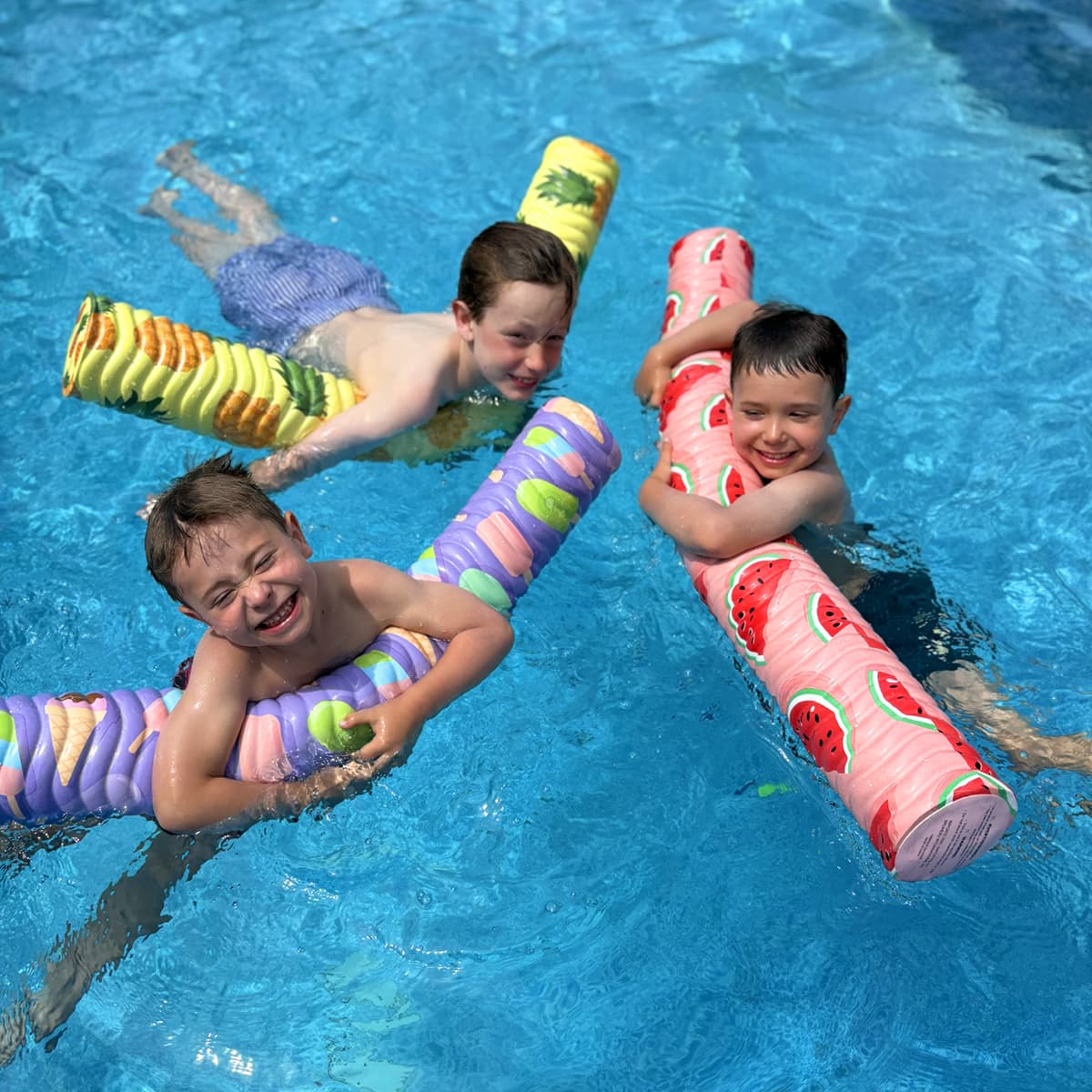 Nouilles de piscine assorties : Flamant, Ananas, Hexa et Fleurs