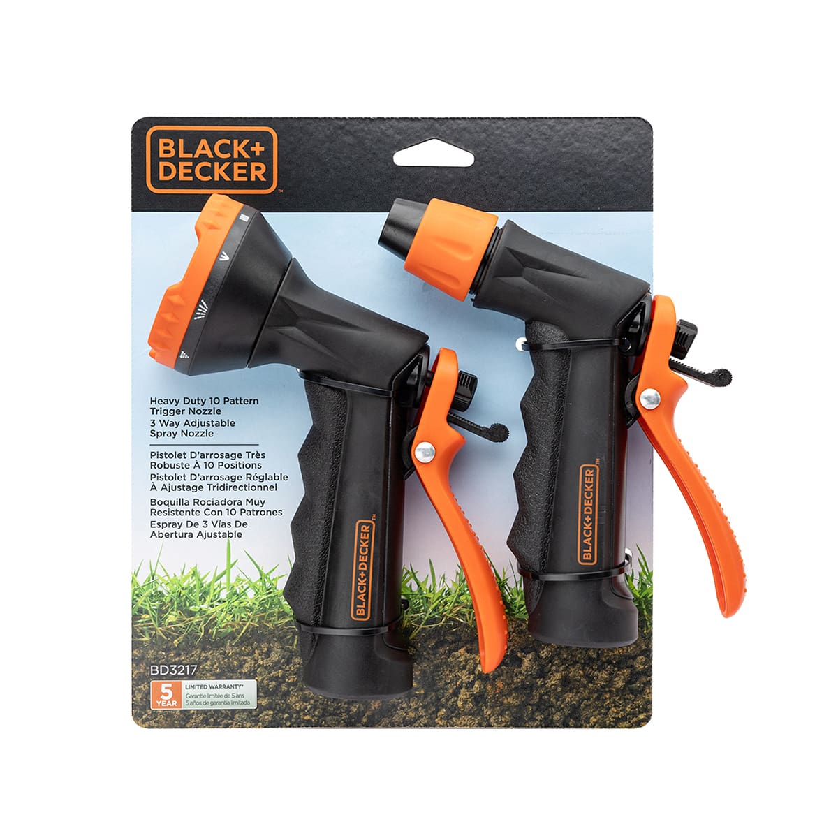 Pistolet d'arrosage à gâchette (lot de 2)