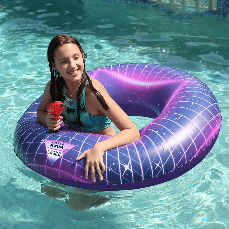 Aqua Master Inflatable Pool Ring with Squirt Gun