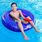 Aqua Master Inflatable Pool Ring with Squirt Gun