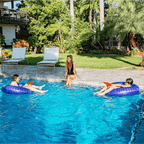 Aqua Master Inflatable Pool Ring with Squirt Gun