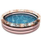 Piscine gonflable or rose pour bronzer