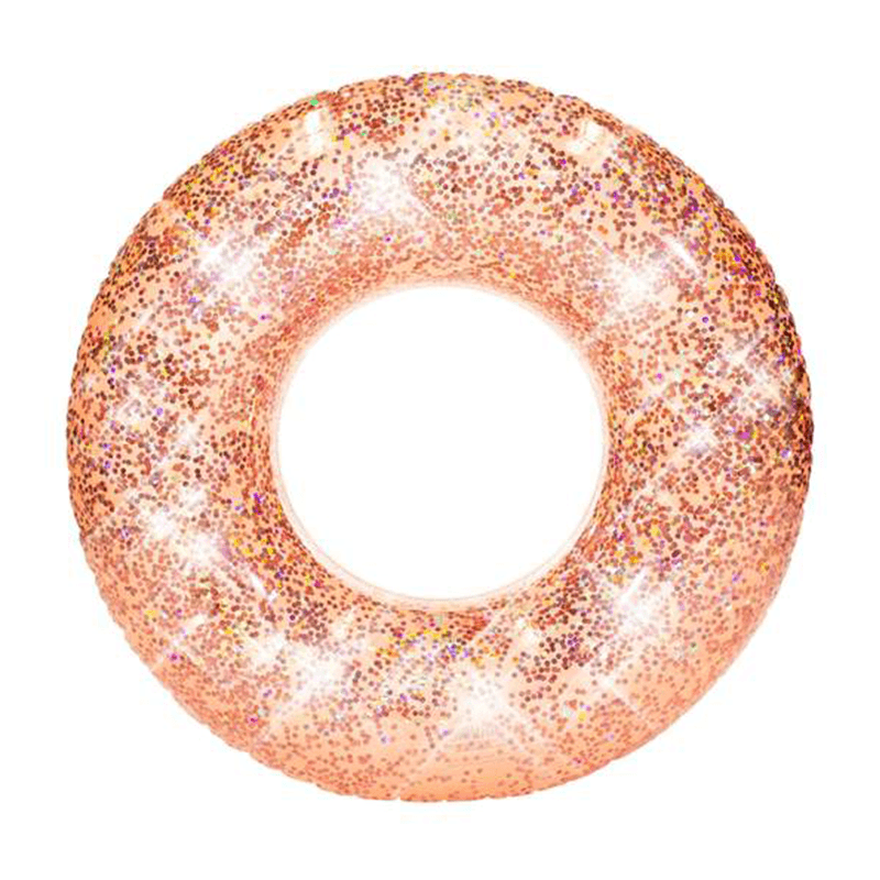 Tube de nage or rose à paillettes