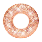 Tube de nage or rose à paillettes