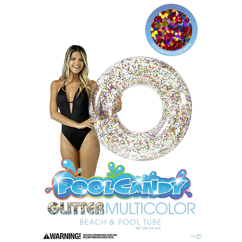 Multi-Colour Glitter Pool Tube