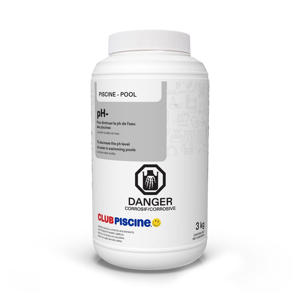 pH- Diminue le pH - 3 kg