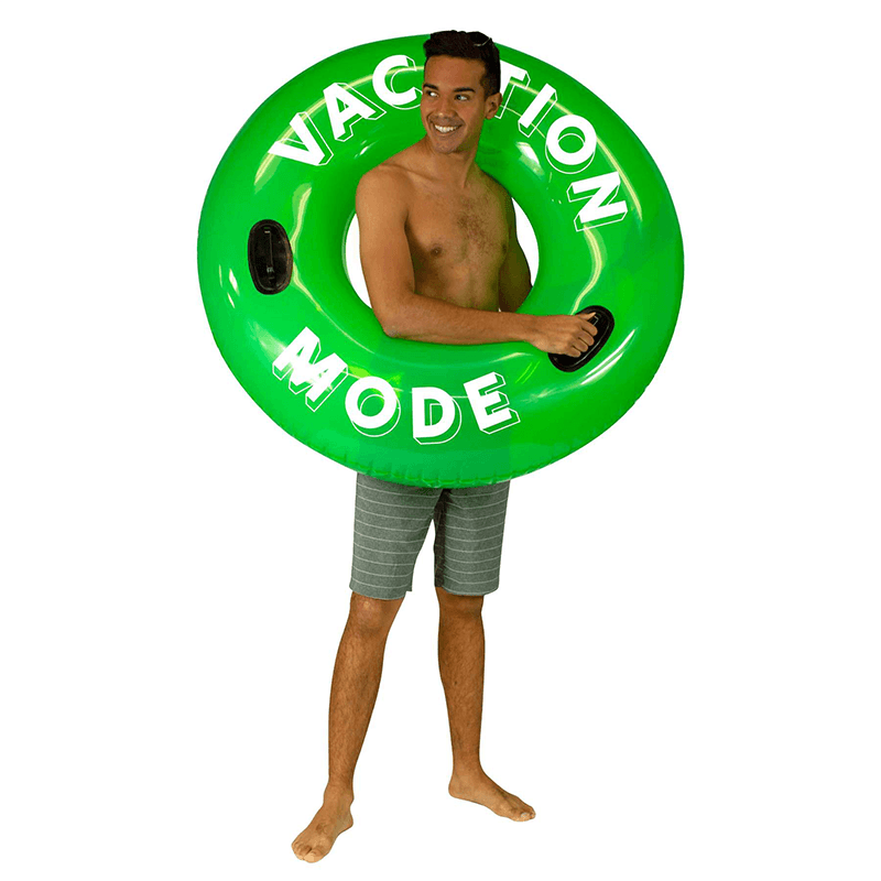 Vacation Mode Inflatable Pool Ring