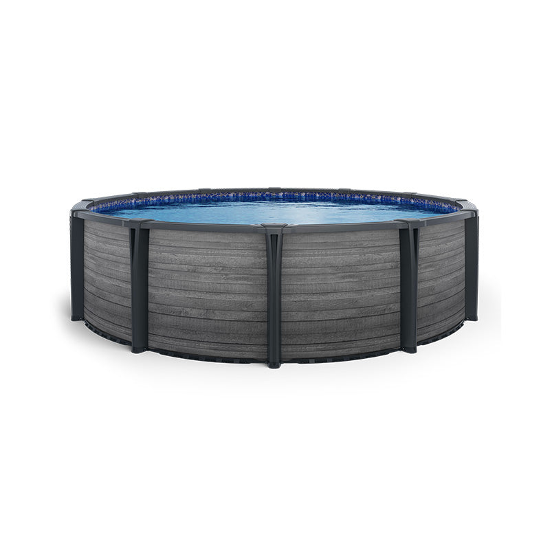 Piscine hors terre Pine Concrete - Ronde