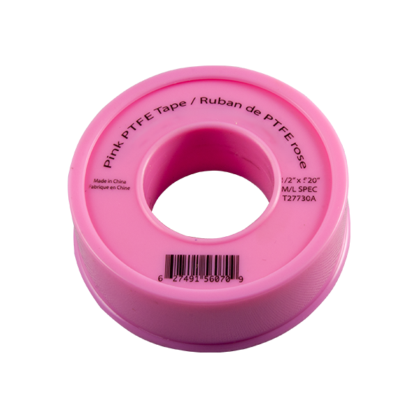Pink P.T.F.E. Thread Seal Tape - 520 X 0.5 in.