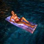 Illuminated Galaxy Pool Mattress