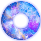 Illuminated Galaxy Inflatable Pool Ring