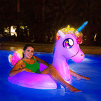 Illuminated Unicorn Pool Float