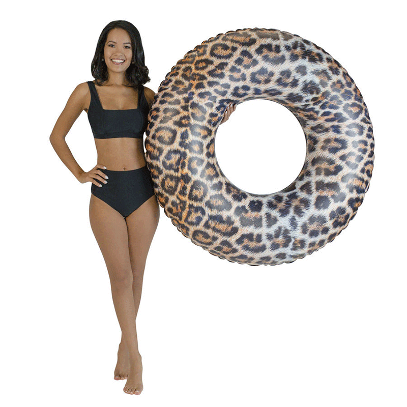 Leopard Inflatable Pool Ring