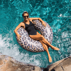 Leopard Inflatable Pool Ring