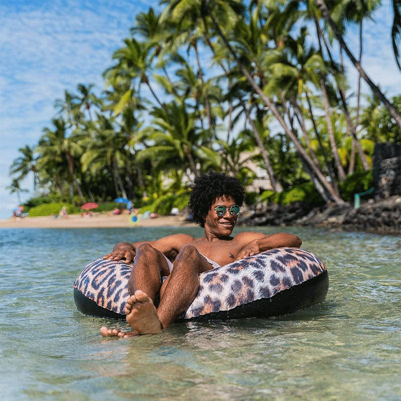 Leopard Inflatable Pool Ring