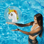 Ballon gonflable de plage - Licorne
