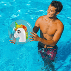 Ballon gonflable de plage - Licorne
