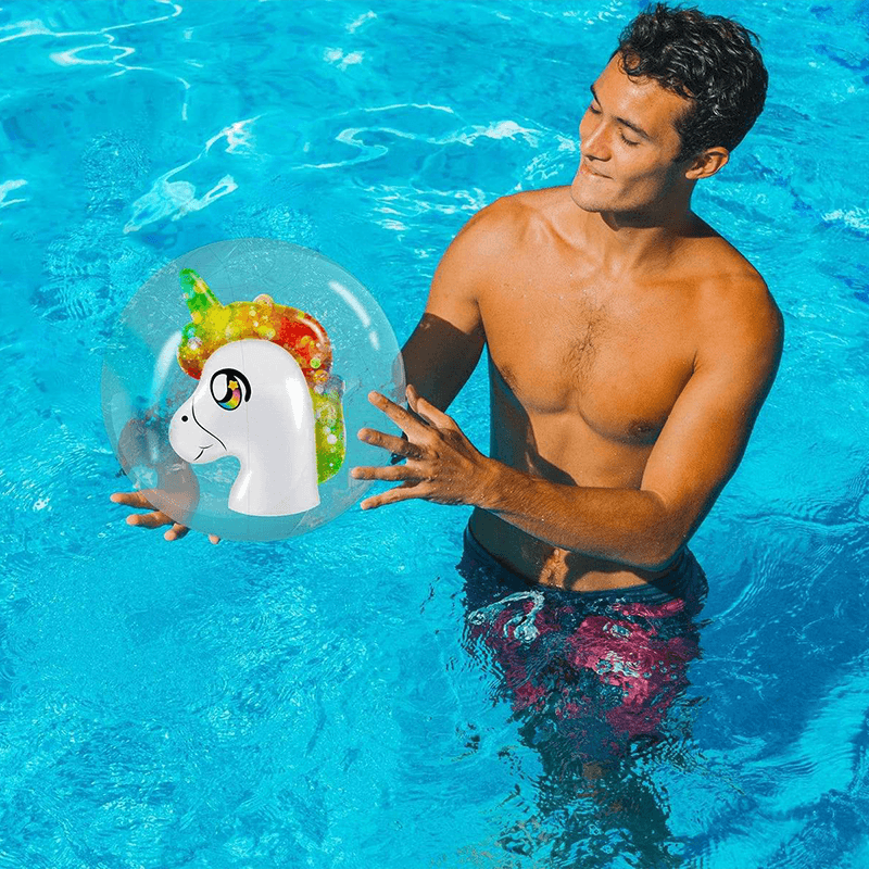Ballon gonflable de plage - Licorne