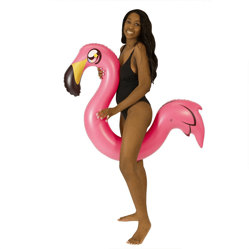 Nouille gonflable flamant rose