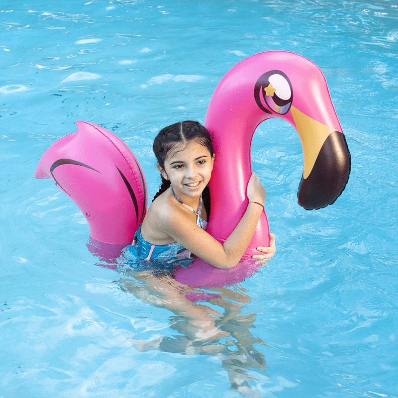 Nouille gonflable flamant rose