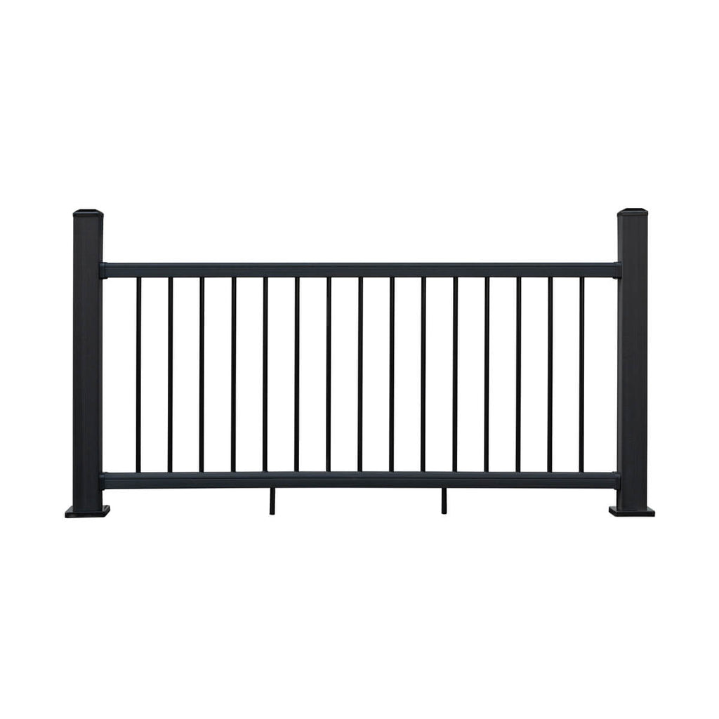 Rampe de balcon en composite et aluminimum - Charbon