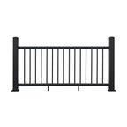 Rampe de balcon en composite et aluminimum - Charbon