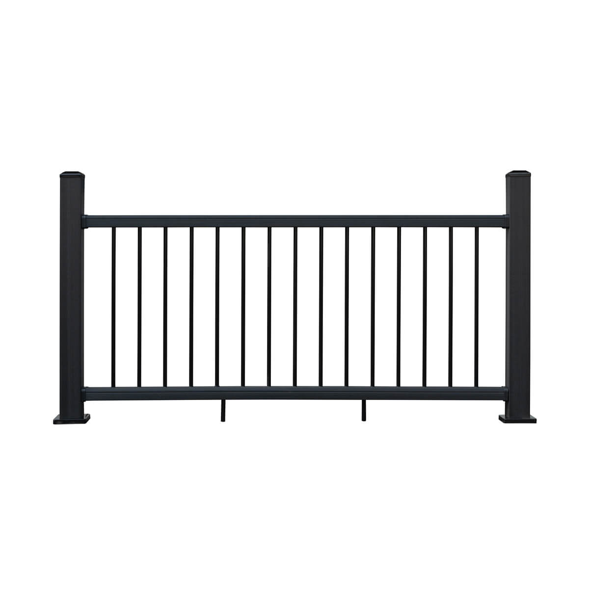 Rampe de balcon en composite et aluminimum - Charbon