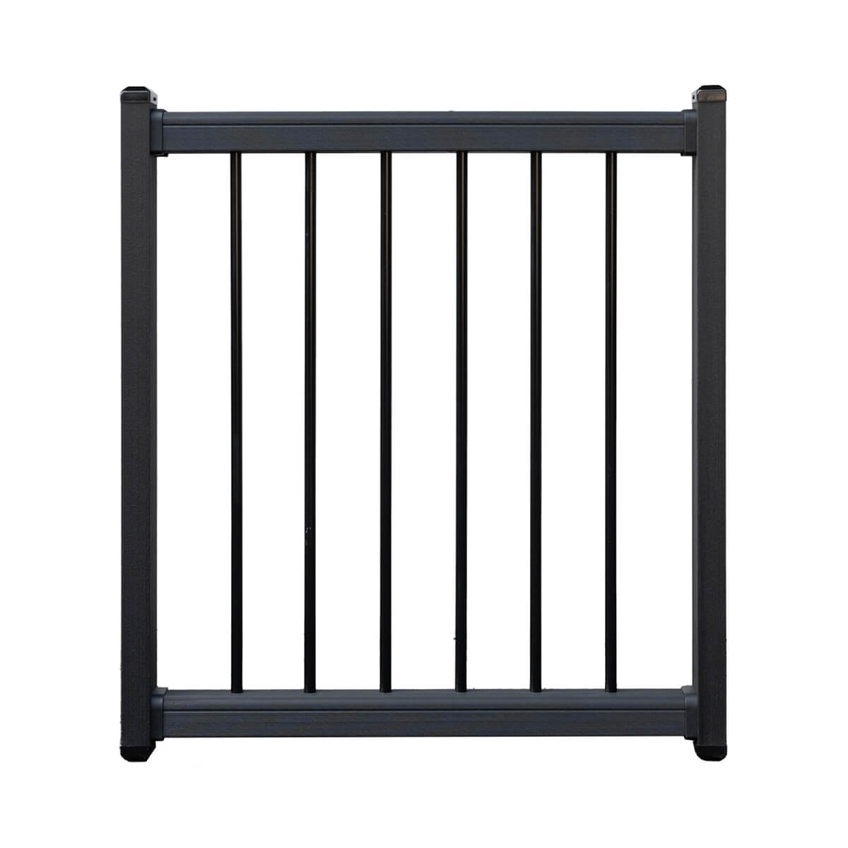 Rampe de balcon en composite et aluminimum - Charbon