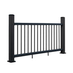 Rampe de balcon en composite et aluminimum - Charbon