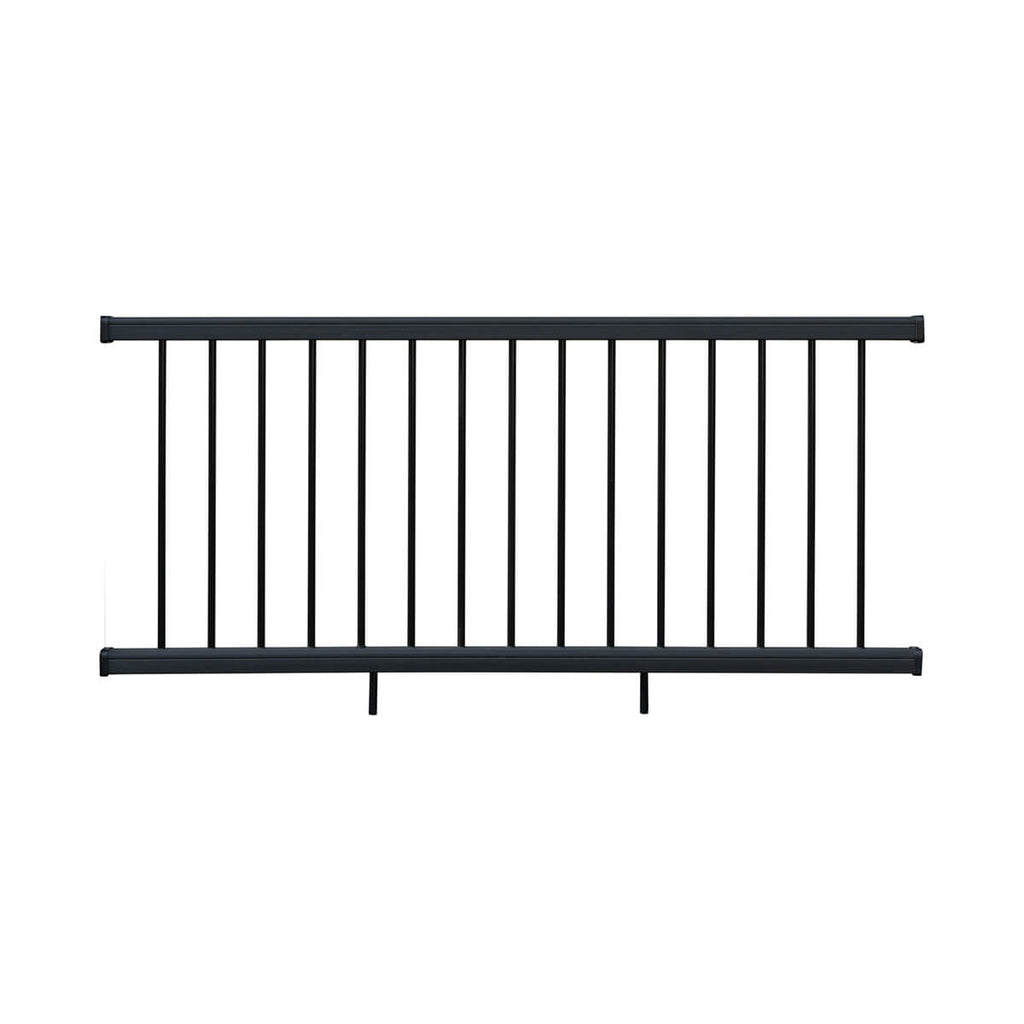 Rampe de balcon en composite et aluminimum - Charbon