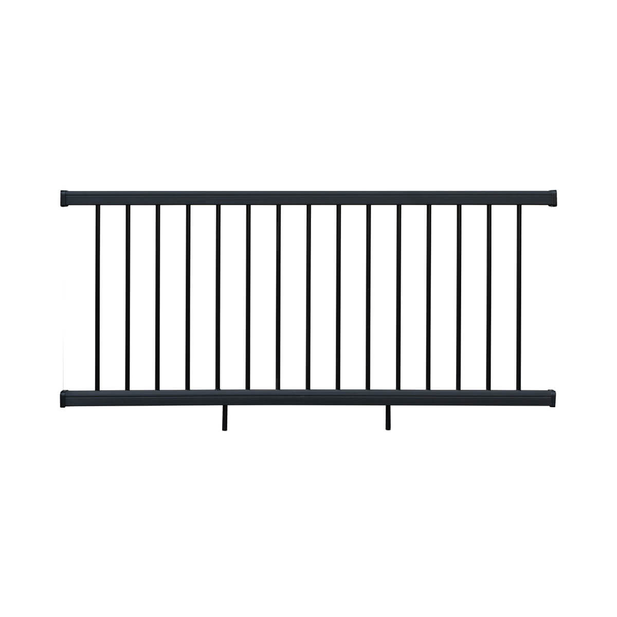Rampe de balcon en composite et aluminimum - Charbon