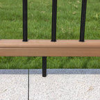 Composite and Aluminum Balcony Rail - Teak