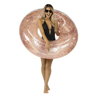 Tube de nage or rose à paillettes