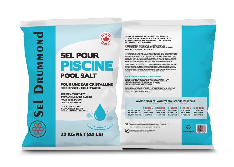 Sel pour piscine Drummond - 20 kg