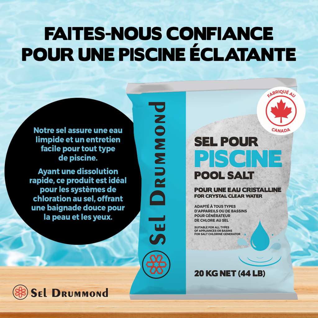 Sel pour piscine Drummond - 20 kg