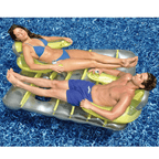 Chaise longue gonflable Deluxe face à face
