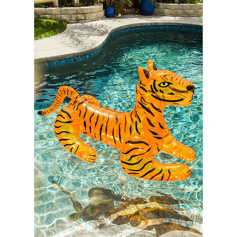 Giant Glitter Tiger Pool Float