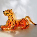 Gonflable tigre géant à paillettes