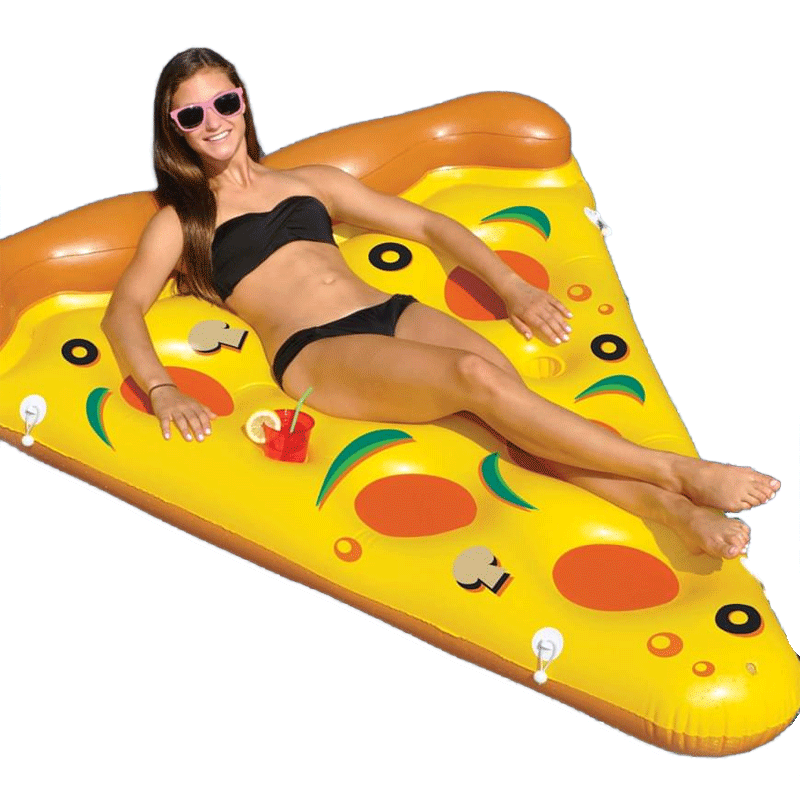 Matelas gonflable point de pizza