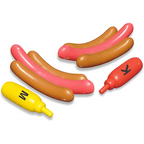 Hot Dog Battle Ride-On Pool Float