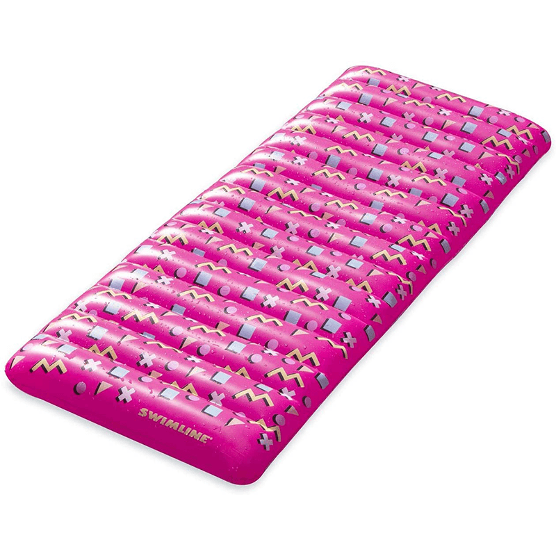 Matelas gonflable rétro rose
