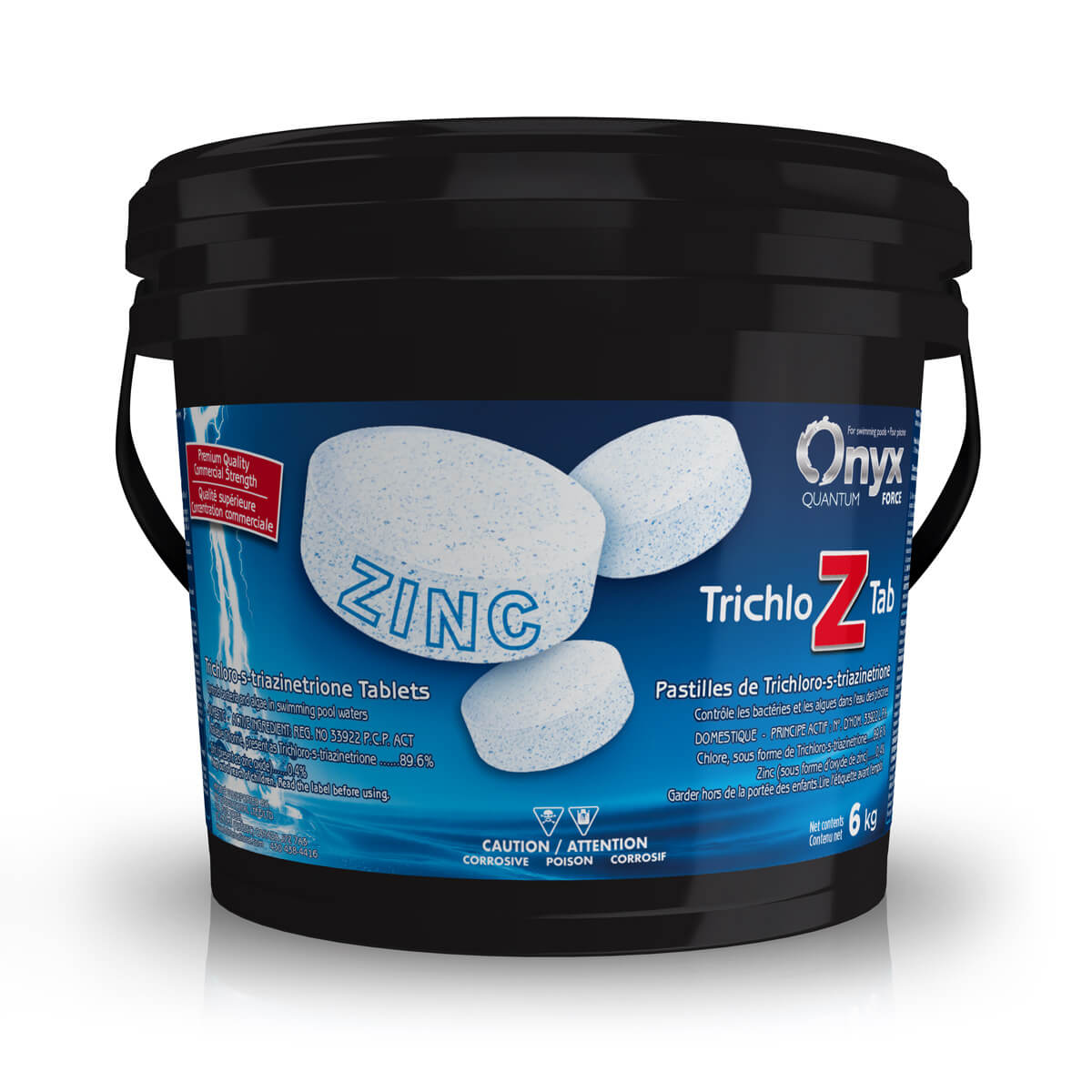 Trichloro avec oxyde de zinc : Pastilles de chlore