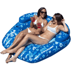 Tropical Double Seat Inflatable Pool Lounge Chair