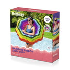 Rainbow Ribbon Inflatable Swim Ring