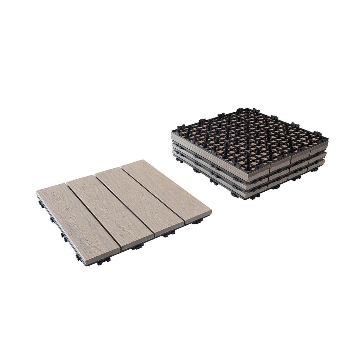 Tuile de terrasse en composite - 12 x 12 po