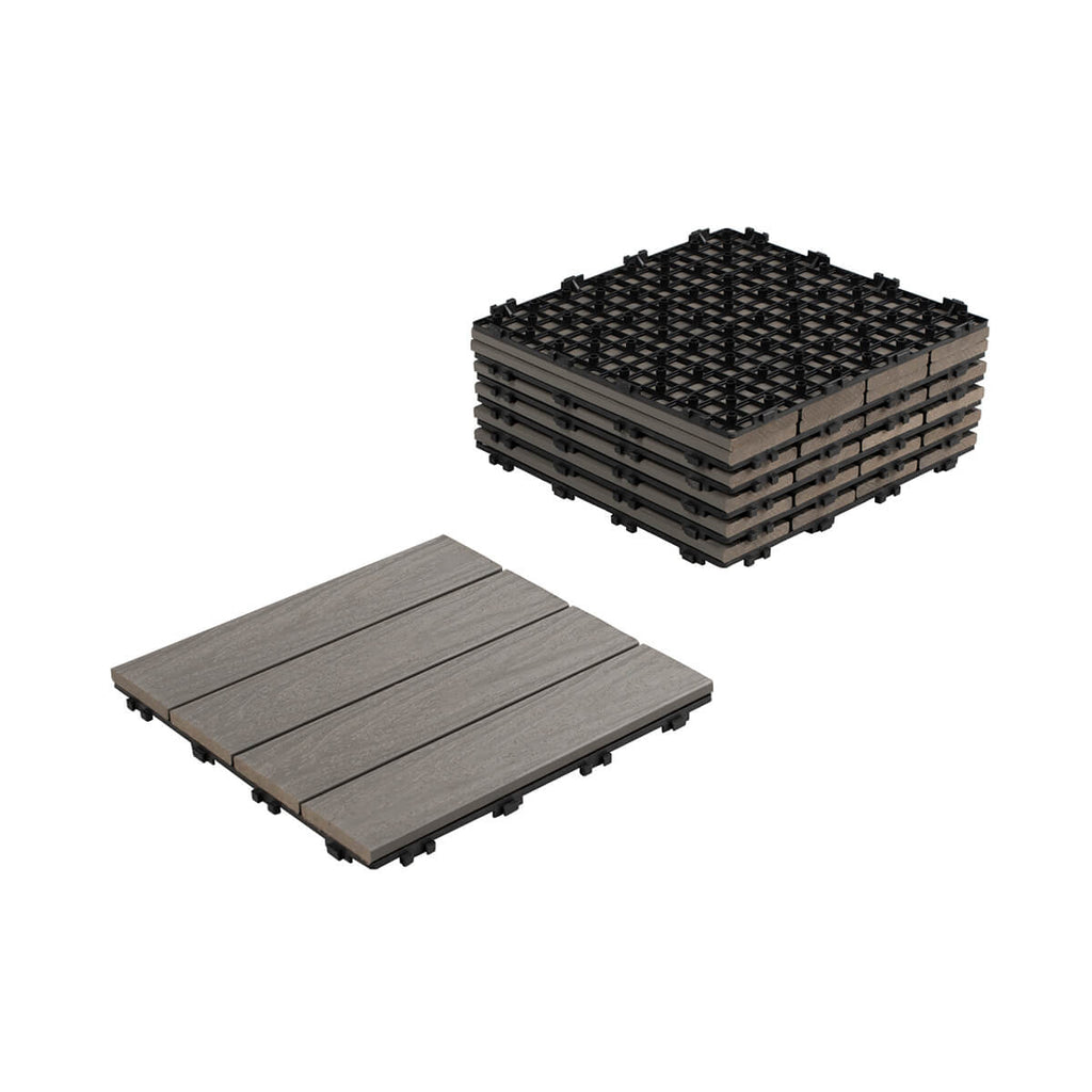 Tuile de terrasse en composite - 12 x 12 po