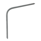 Dual Track Inground Coping for Rounded Corners (Grey)