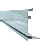 Margelle de coin entaillée à rail unique pour piscine creusée (blanc)