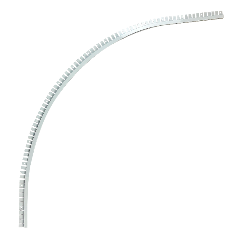 Single Track Top Mount Inground Coping Corner (White)