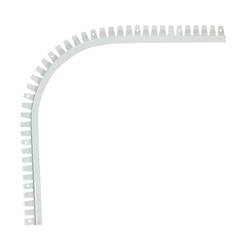 Single Track Top Mount Inground Coping Corner (White)